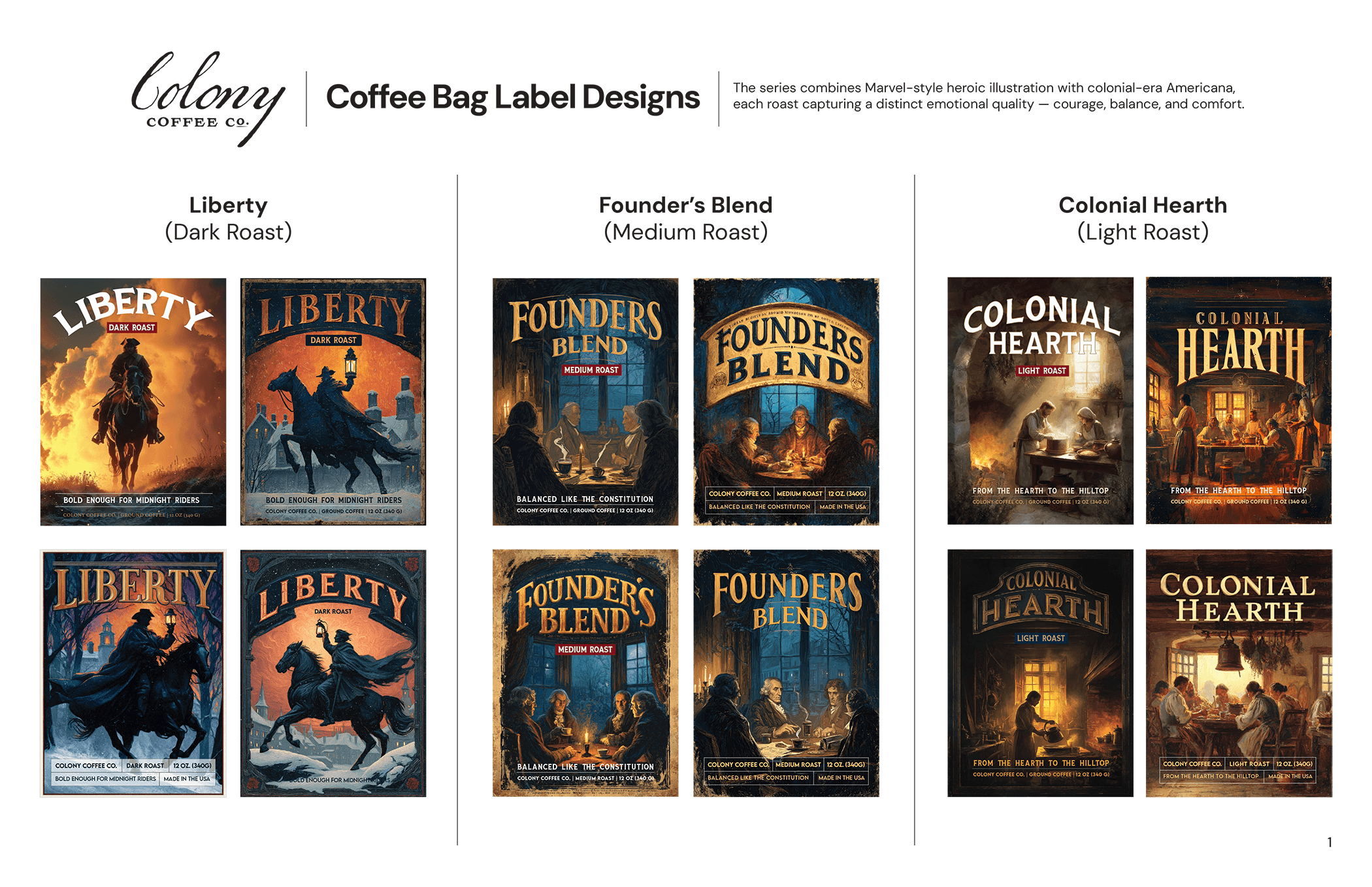 Colony Coffee — identity detail