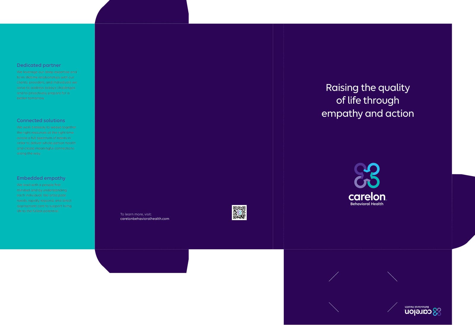 Carelon Behavioral Health pocket folder design