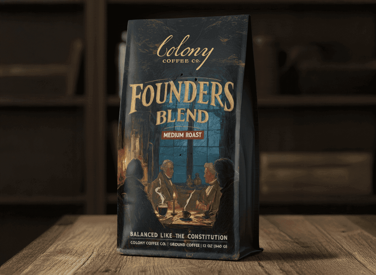 Colony Coffee — the Founders Blend bag
